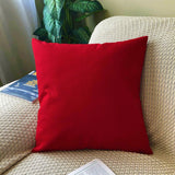 Plain Red cushion cover-1 piece