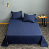 Plain Blue Bedsheet with 2 pillow covers