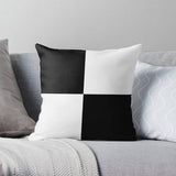 Plain Black and white Checker cushion cover-1 piece