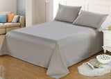 Plain Light grey Bedsheet with 2 pillow covers