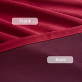 Luxury Plain Velvet Eyelet Curtains With linning - Red - DecorStudio - PLAIN DYED CURTAINS