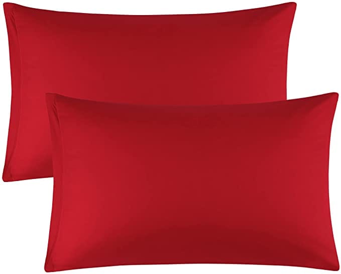 Pack of 2 Pillow Covers - Red - DecorStudio -