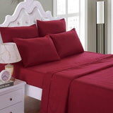 Plain Maroon Bedsheet with 4 pillow covers - DecorStudio - Bedsheet