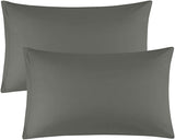 Pack of 2 Pillow Covers - Charcoal grey - DecorStudio -