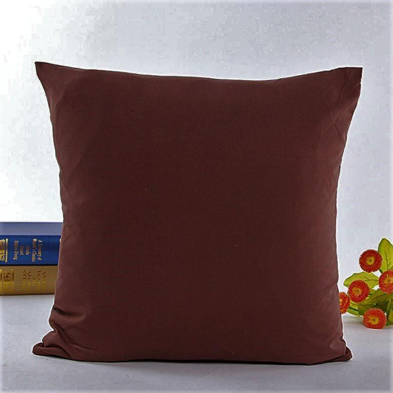 Plain Chocolate brown cushion cover-1 piece - DecorStudio - CUSHIONS
