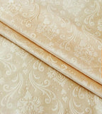 Pack of 2 Luxury Embossed Velvet Eyelet Curtains - Golden - DecorStudio - PLAIN DYED CURTAINS