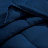 Luxury Plain Solid Box Summer Comforter Blue - 3 Pieces - DecorStudio -