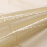Elegant Cross Pleated Duvet Covers Set Cream - 8 Pieces - DecorStudio - Duvet Cover