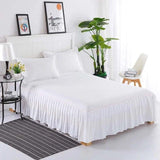 White Frill Bedsheet with 2 Sham pillow covers