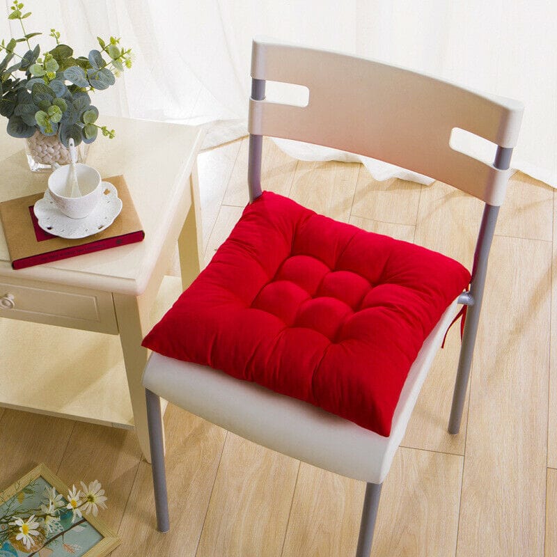 Chair Cushion Pads Pure Cotton-Red - DecorStudio -