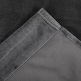 Luxury Plain Velvet Eyelet Curtains With linning - Dark grey - DecorStudio - PLAIN DYED CURTAINS